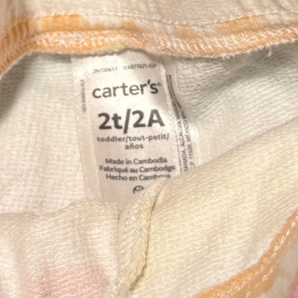 Carters Old Navy Circo Girls 2T Bottoms Bundle Shorts Pants 3pc lot